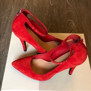 Red Suede Heels